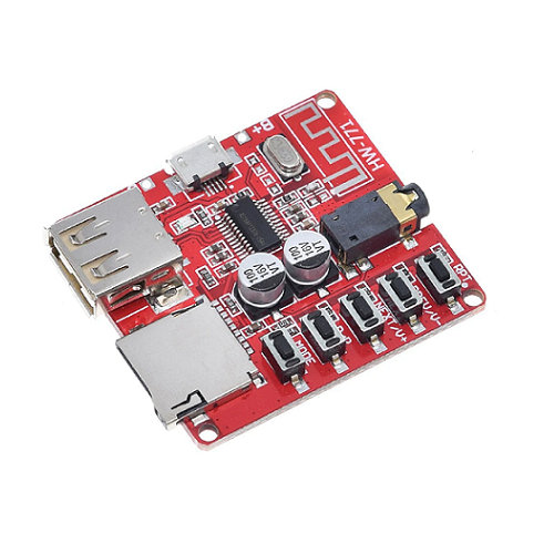 ماژول HW-771 با گیرنده بلوتوث، ورودیTF Card/USB و خروجیAUX - عصر الکترونیک