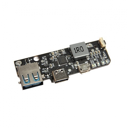 خرید ماژول ساخت پاوربانک فست شارژ IP5356 با پورت ورودی و خروجی Type-C و خروجی USB و سازگار با پروتکل QC3.0 و PD